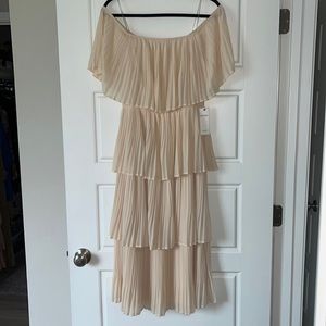 Womens JUST ME Tiered Off the Shoulder Dress WITH TAGS